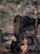 VELAZQUEZ, Diego Rodriguez de Silva y St Anthony Abbot and St Paul the Hermit Germany oil painting artist